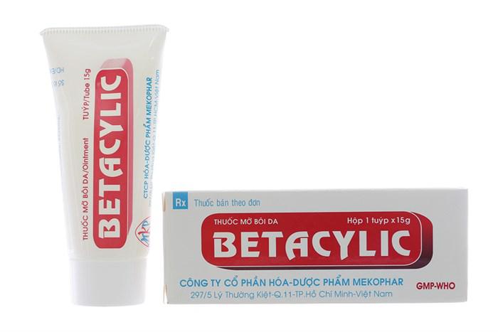 Betacylic Ointment (Betamethason) Mekophar (Lốc/10tuýp/5gr)