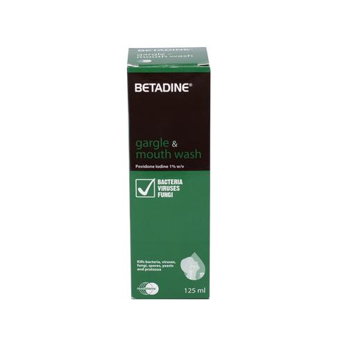 Betadine Súc Miệng Gargle Mouth (Povidon Iod) Washe Mundipharma (C/125ml)