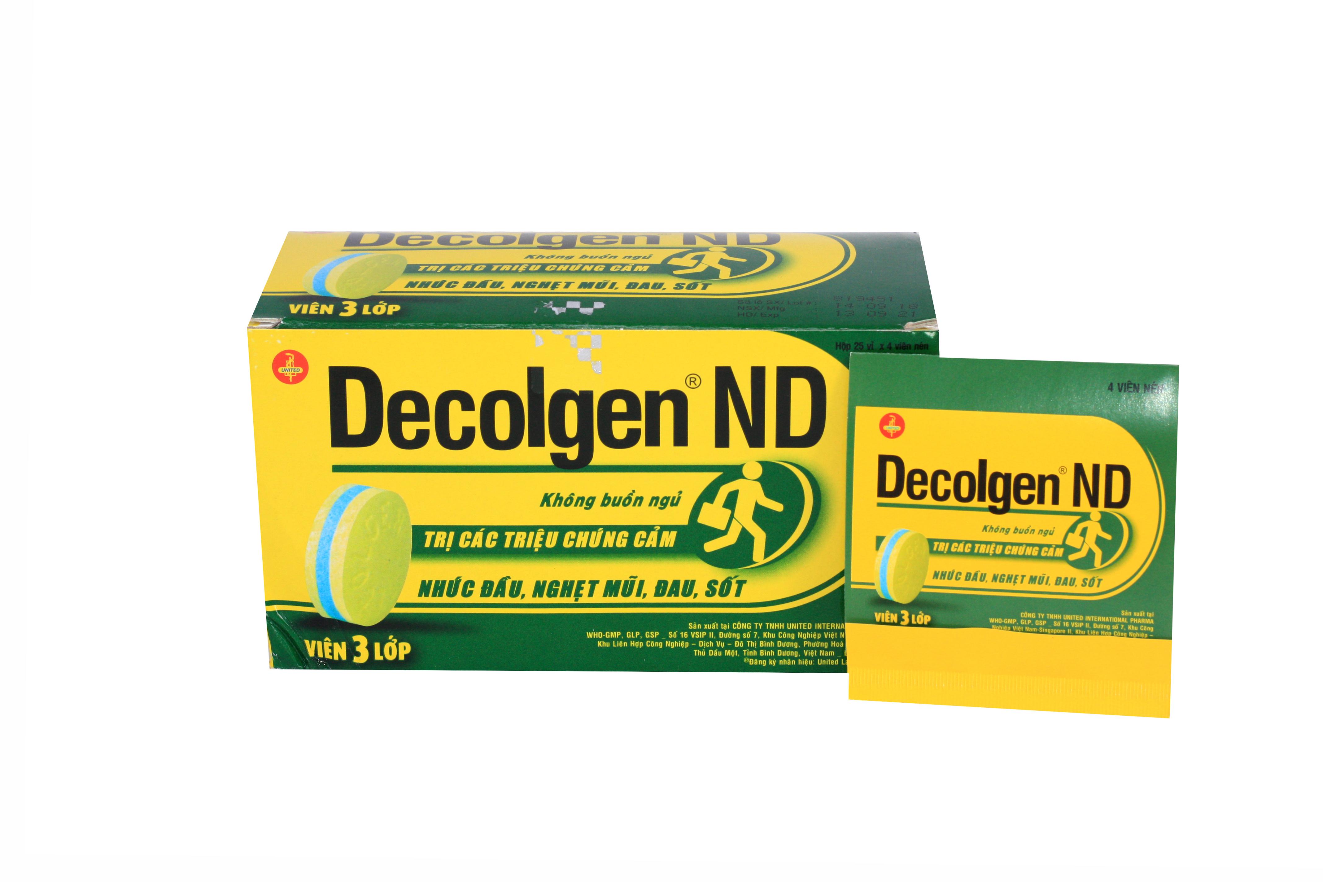 Decolgen ND (Paracetamol, Phenylephrin) United (H/100v)