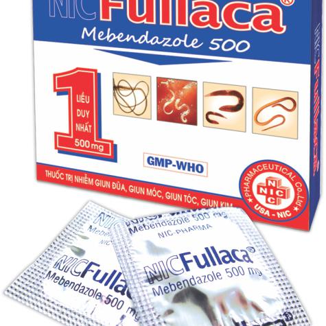 Nic Fullaca (Mebendazol) 500 Usa-Nic (Lốc/10h/1v)
