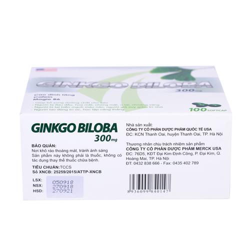 Ginkgo Biloba 300mg DPQT USA (H/100v)
