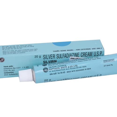 Silvirin (Sulfadiazine Bạc) Satyam Pharm (T/20g)