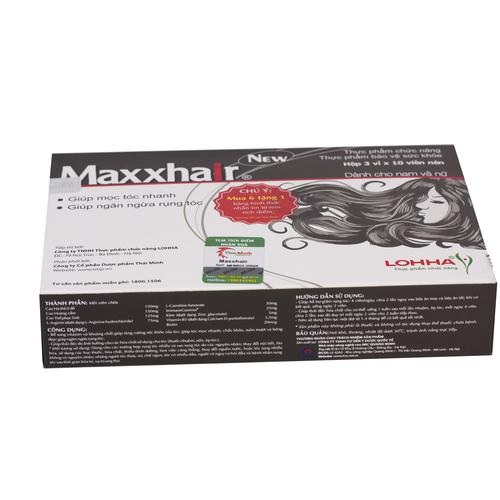 Viên Uống Giảm Rụng, Kích Thích Mọc Tóc​​​​​​​ Maxxhair (H/30v)