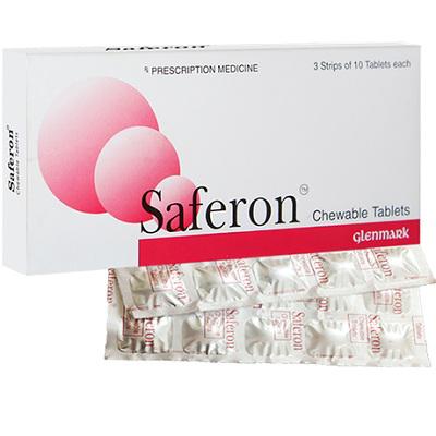 Saferon Chewable Tablets Glenmark (H/30v)