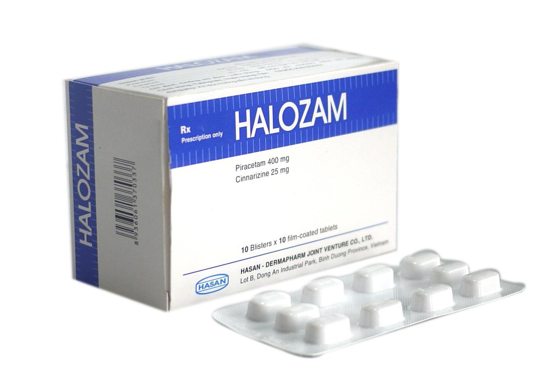 Halozam (Piracetam, Cinnarizine) Hasan (H/100v)