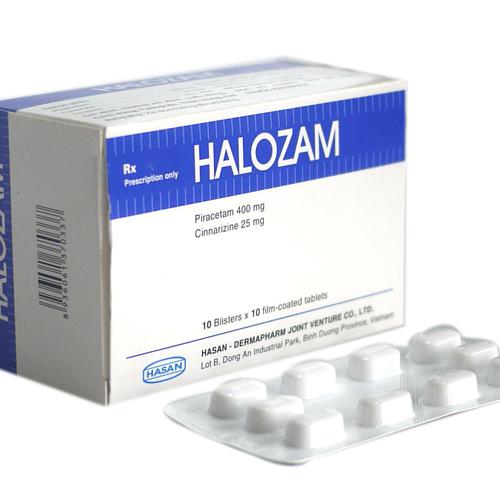 Halozam (Piracetam, Cinnarizine) Hasan (H/100v)