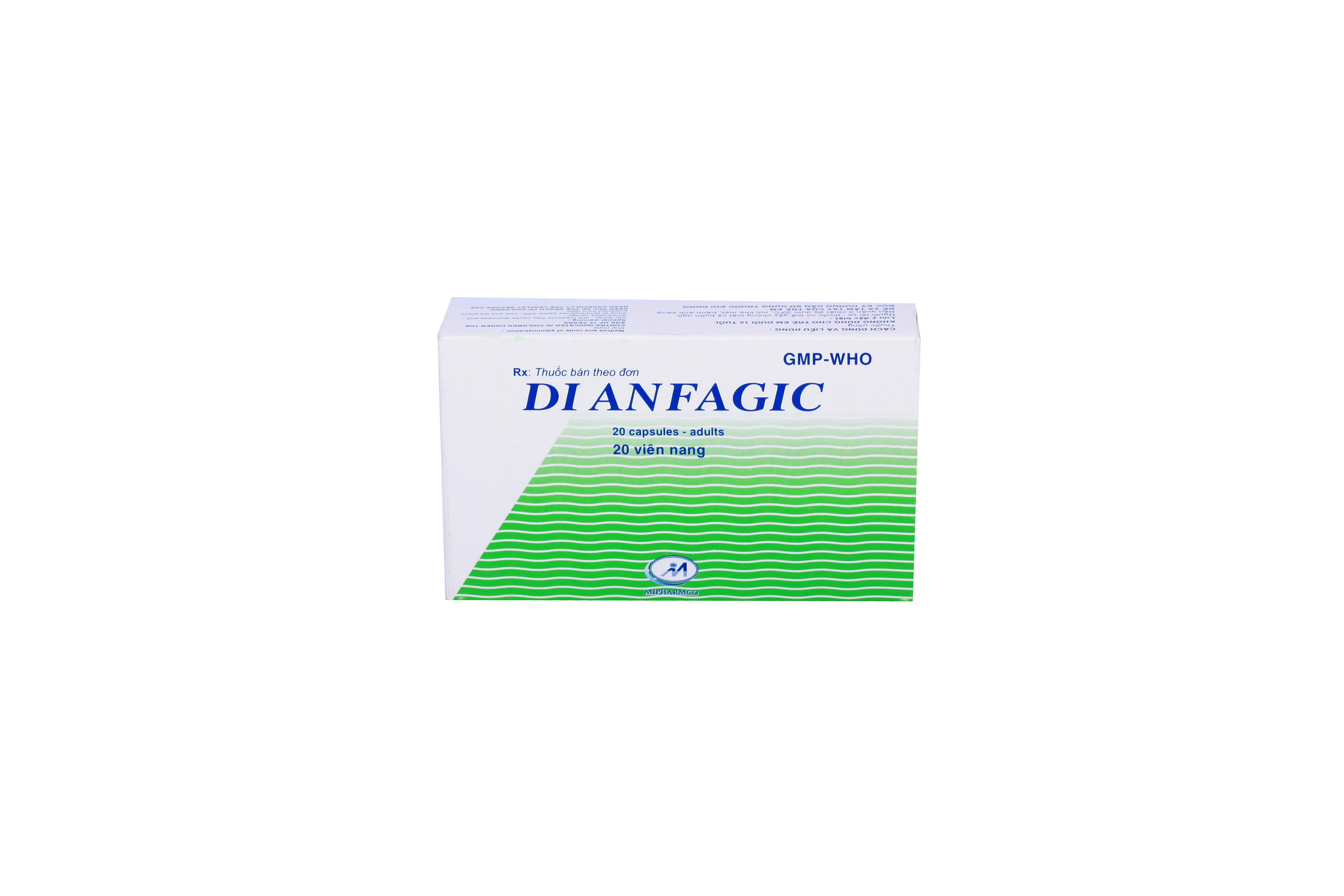 Dianfagic (Paracetamol, Tramadol) Minh Hải (H/20v)