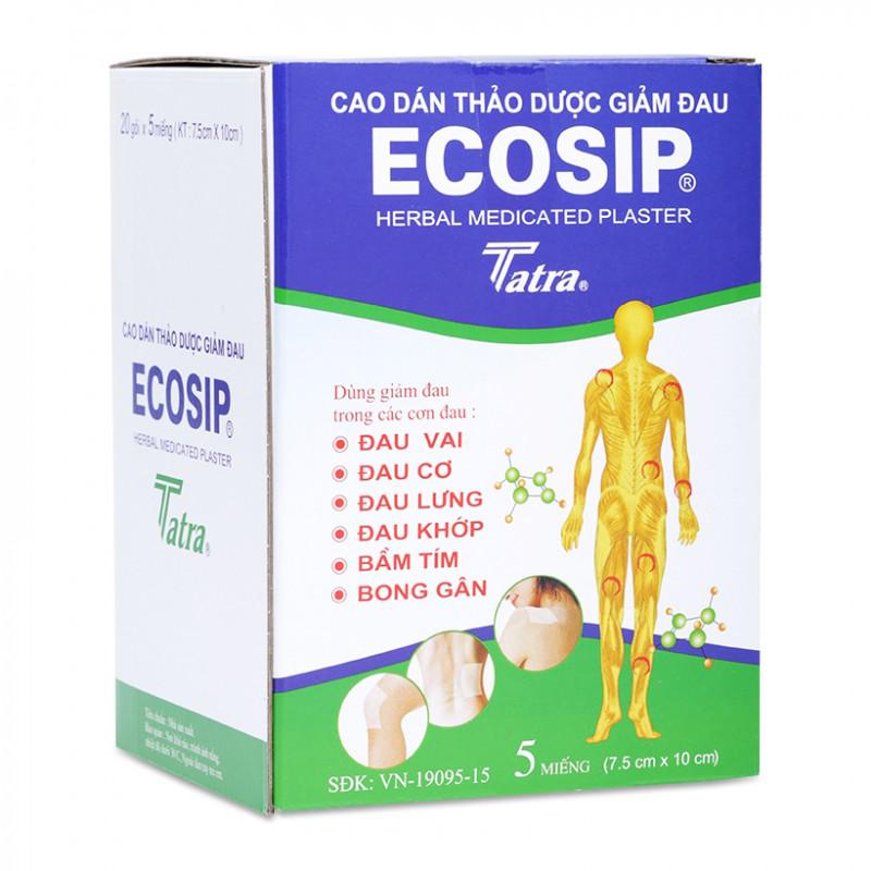 Cao Dán Thảo Dược Ecosip Nóng Tatra (H/20g/5m)