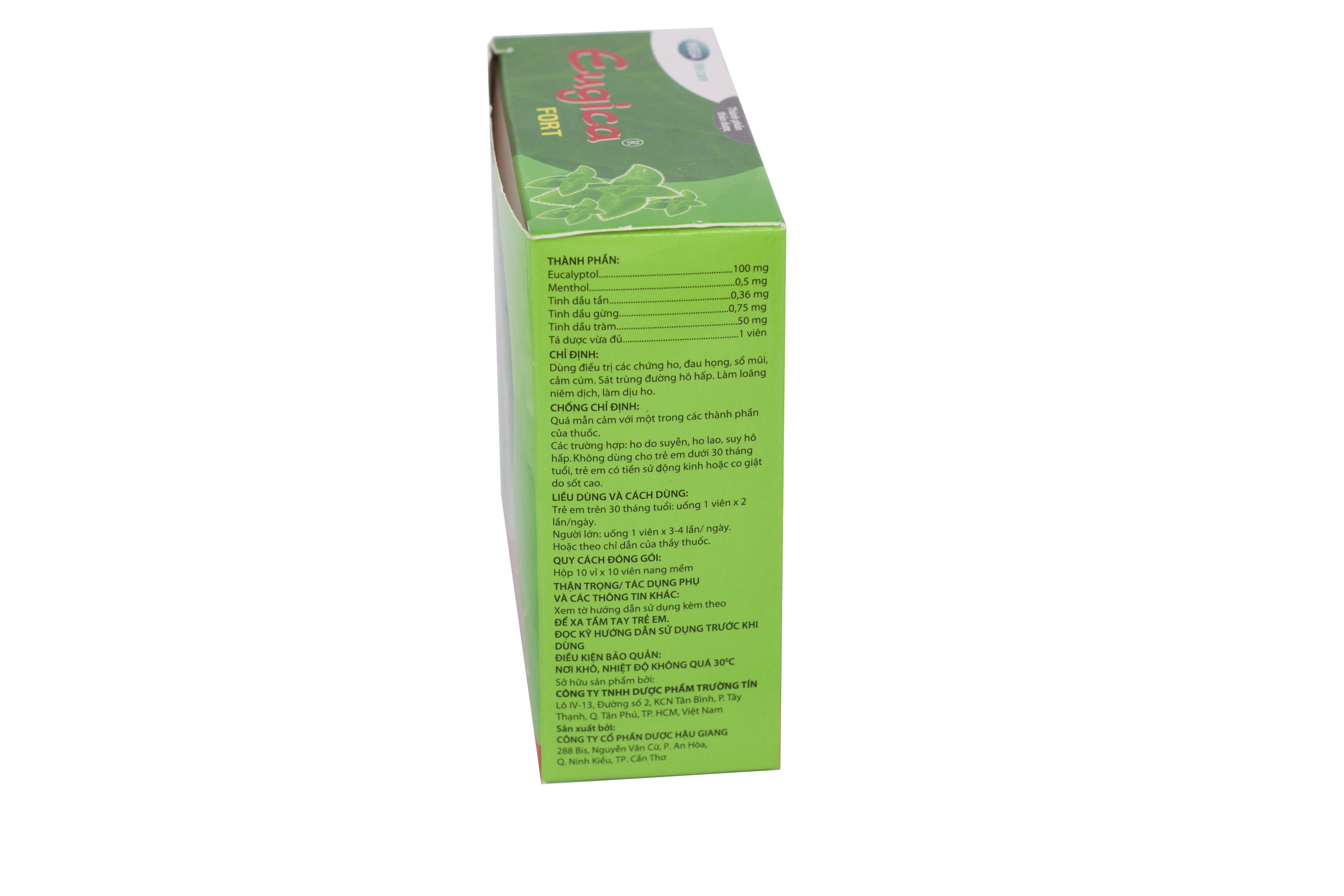 Eugica Fort DHG Pharma (H/100v) (Đỏ)