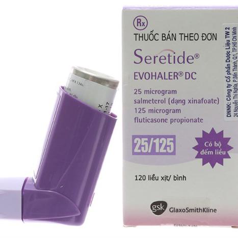 Seretide 25/125 (Salmeterol, Fluticason) GSK (C/120liều)