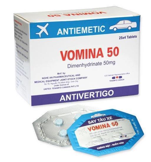 Vomina 50 (Dimenhydrinat) Nghệ An (H/100v)