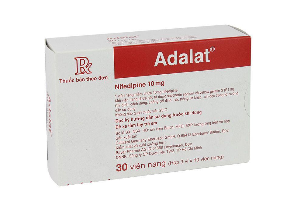 Adalat 10mg (Nifedipine) Bayer (H/30v)