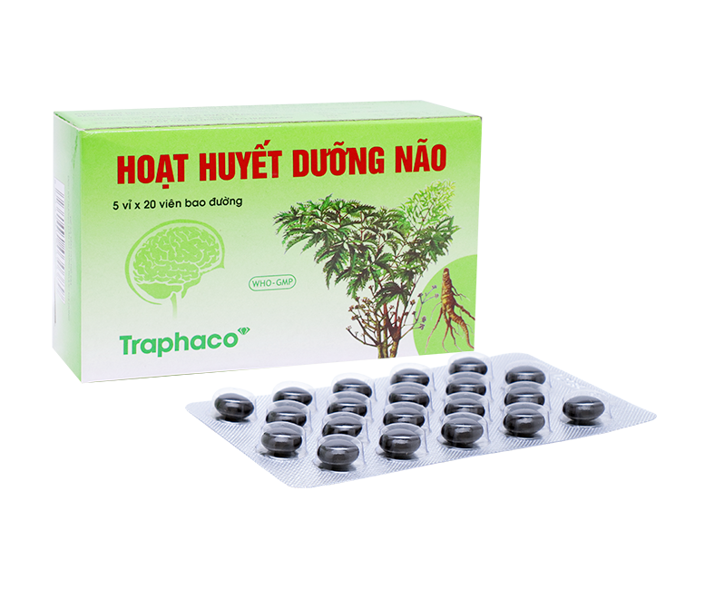 Hoạt Huyết Dưỡng Não Bao Đường Traphaco (H/100v)