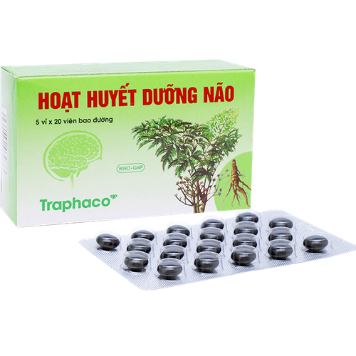 Hoạt Huyết Dưỡng Não Bao Đường Traphaco (H/100v)