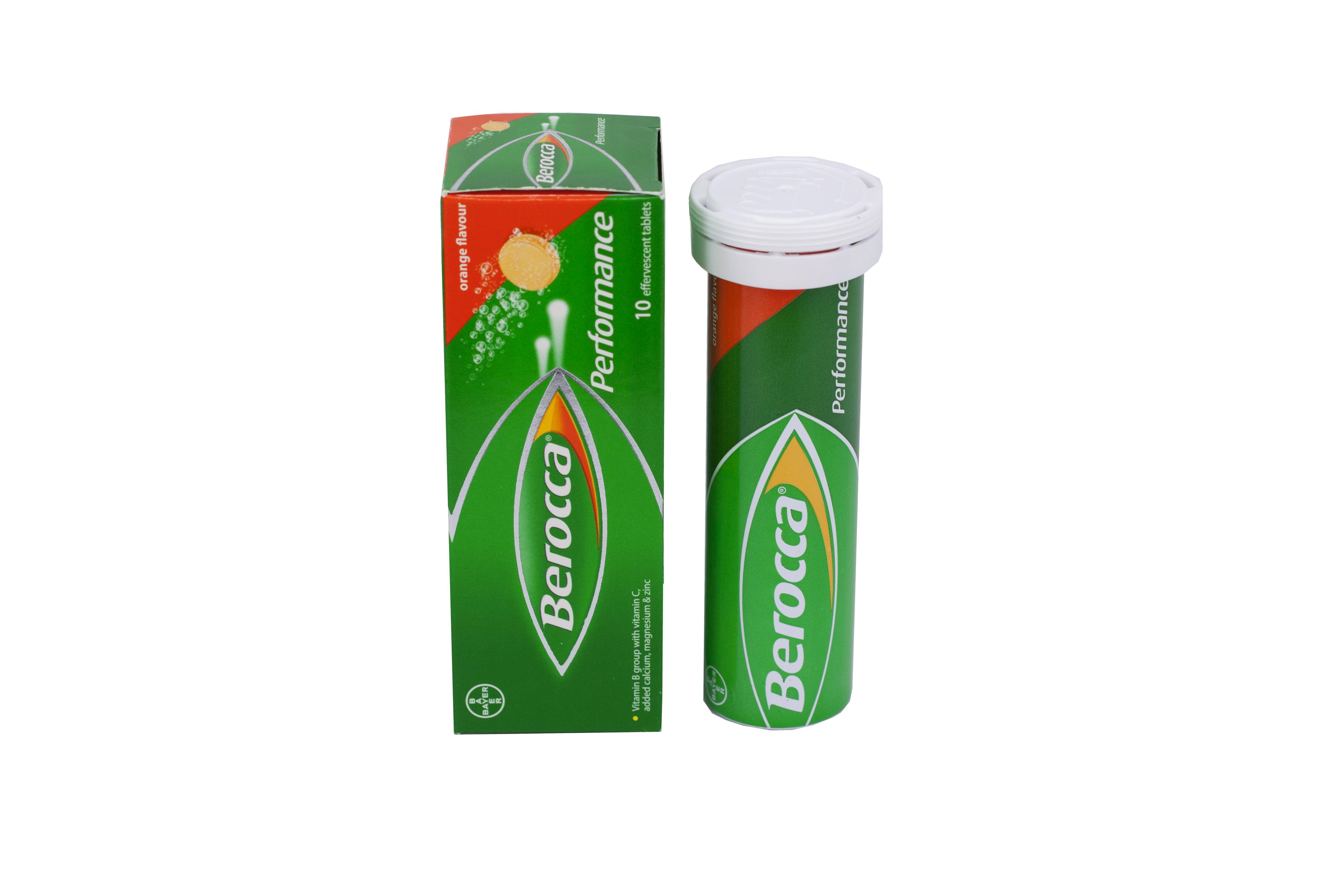 Berocca Performance Orange vị cam bayer (Tuýp/10v)