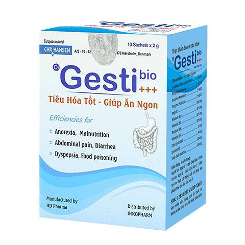 Gestibio Tiêu Hóa Tốt HD Pharm (Lốc/10h/10g) (Xanh Dương)