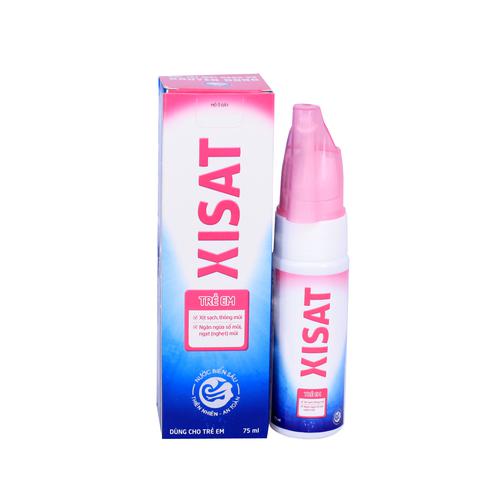 Xịt Mũi Xisat Hồng Trẻ Em Merap (Chai/75ml)