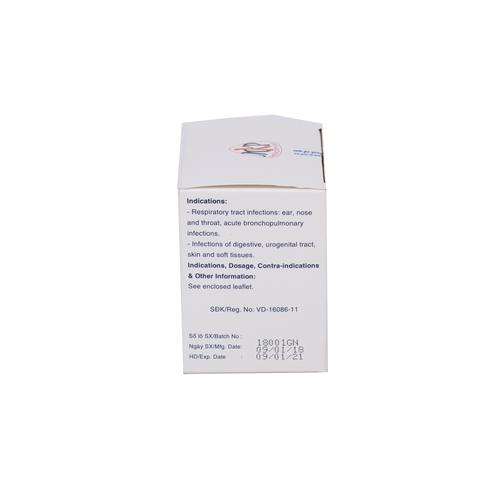 Erybact 365 (Erythromycin, Sulfamethoxazole, Trimethoprim) Mekophar (H/25 Gói)