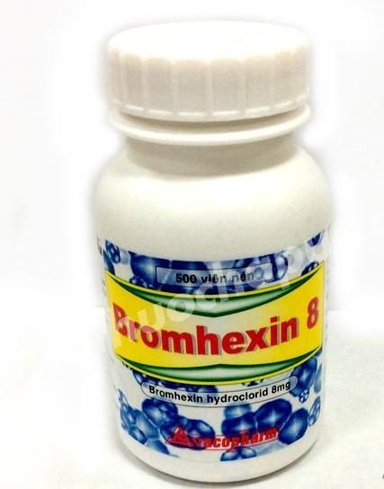 Bromhexin 8mg Vacopharm (C/500v) (Xanh Dương)