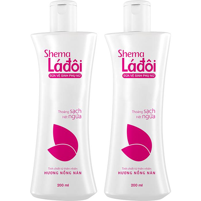 Dung Dịch Vệ Sinh Shema Lá Đôi (Hồng) 200ml Merap