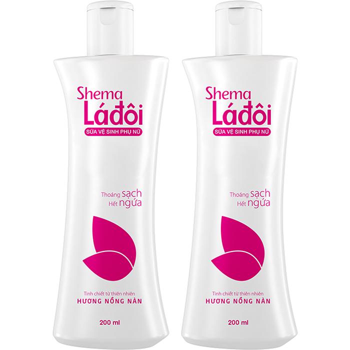 Dung Dịch Vệ Sinh Shema Lá Đôi (Hồng) 200ml Merap