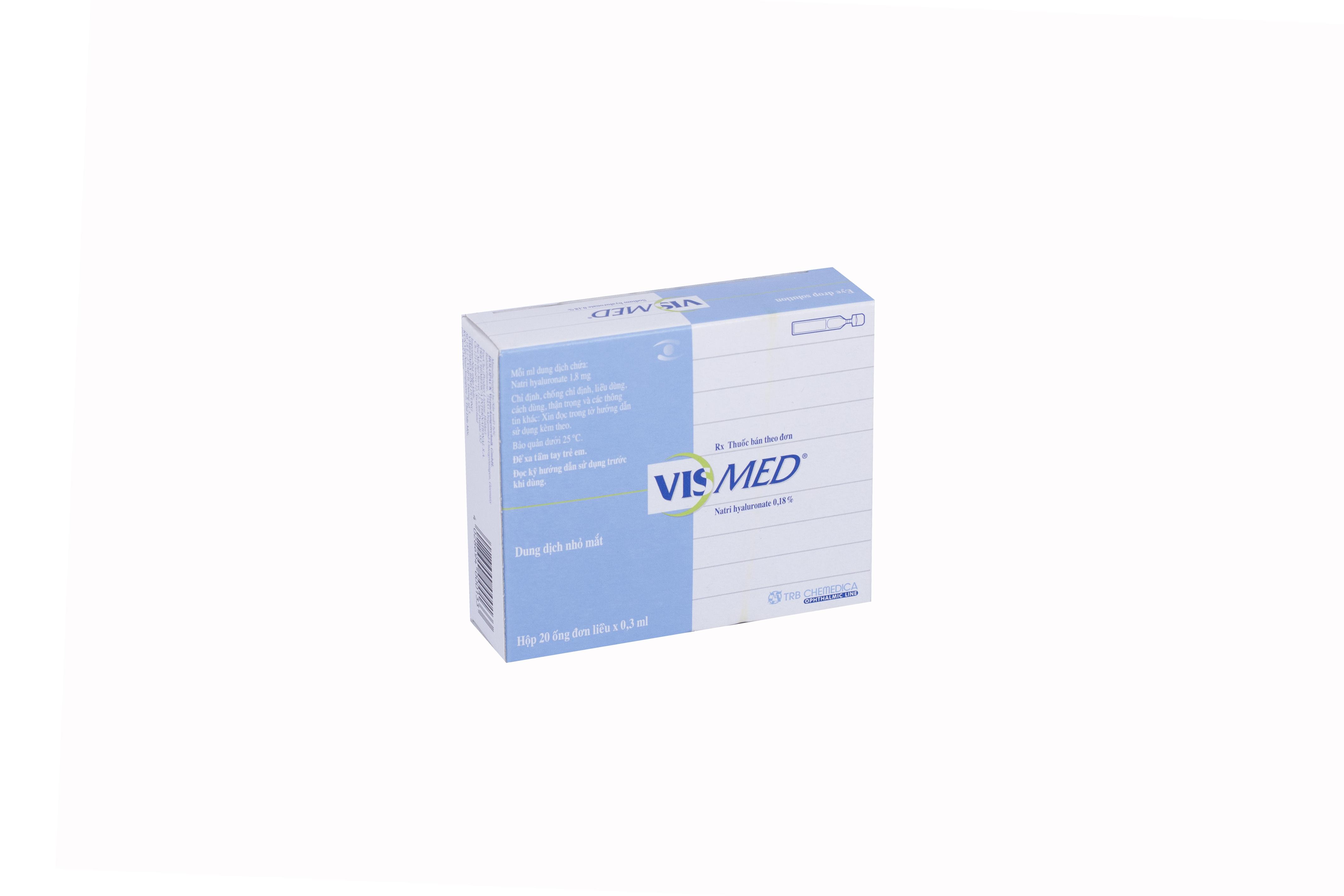 Vismed eye (Natri Hyaluronate) Holopack (H/20 ống/0,3ml)