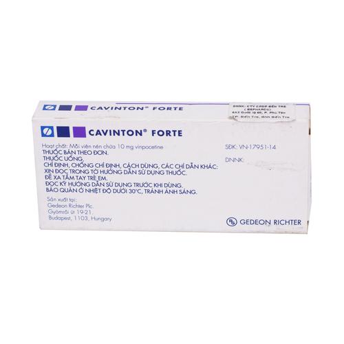 Cavinton Forte (Vinpocetin) 10mg Gedeon Richter (H/30v)