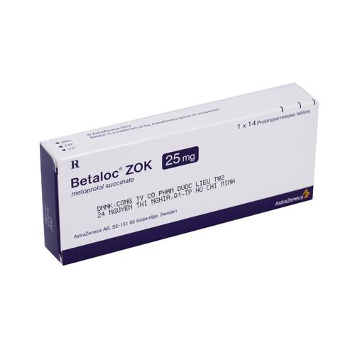 Betaloc Zok 25mg (Metoprolol) Astrazeneca (H/14v)