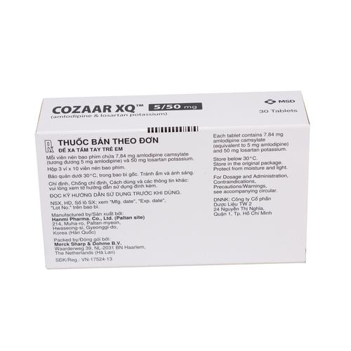 Cozaar XQ 5/50mg (Losartan,Amlodipin) MSD (h/30v)