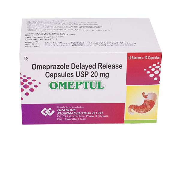 Omeptul 20 (Omeprazol) Gracure (H/100v) (Vỉ Xé)