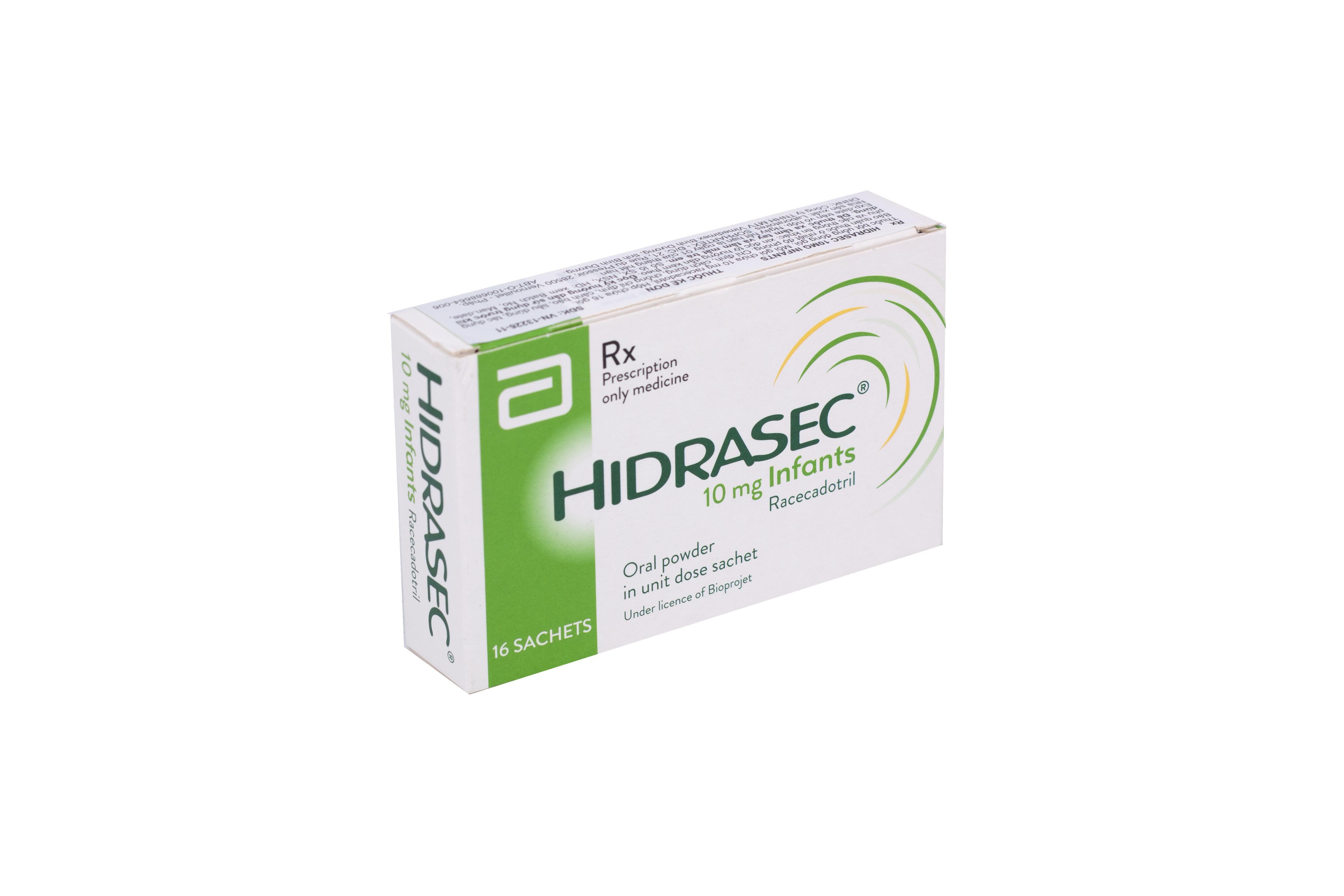 Hidrasec 10mg (Racecadotril) Abbott (H/16g) 