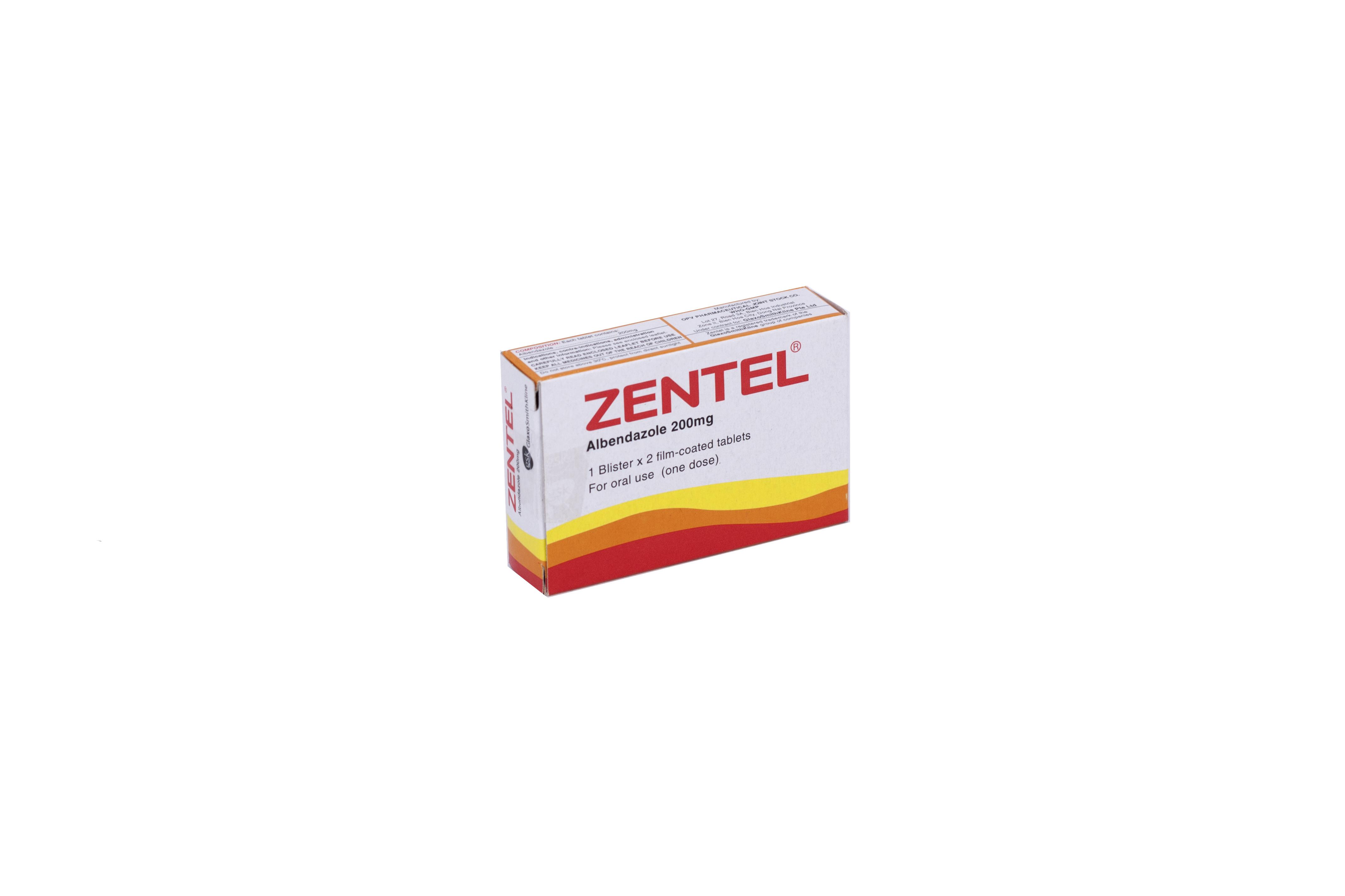 Zentel 200mg Albendazole  Gsk (h/2v)