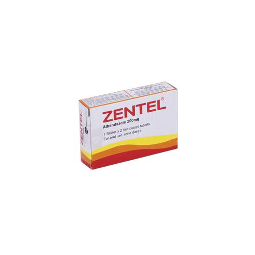 Zentel 200mg Albendazole  Gsk (H/2v)