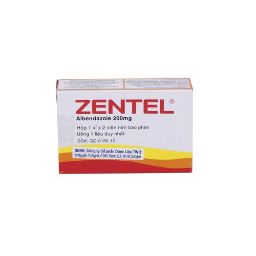 Zentel 200mg Albendazole  Gsk (H/2v)