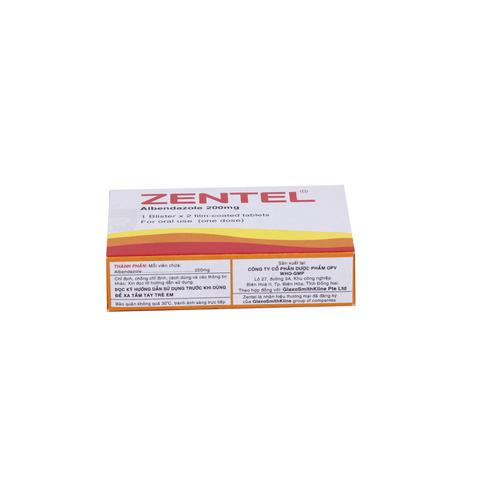 Zentel 200mg Albendazole  Gsk (H/2v)