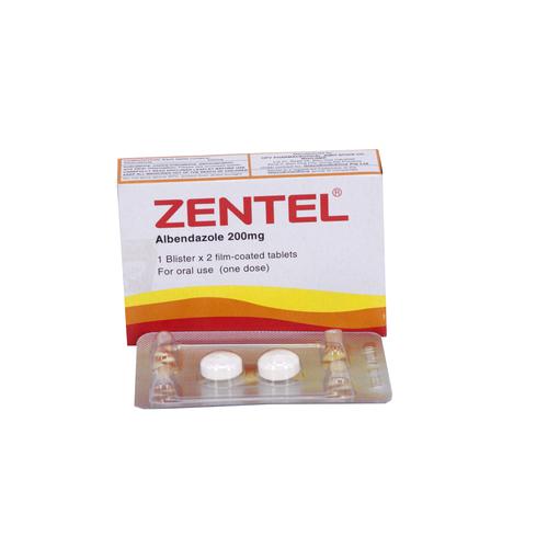 Zentel 200mg Albendazole  Gsk (H/2v)