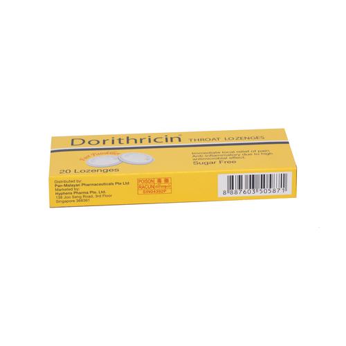 Dorithricin (Tyrothricin, Benzocaine, Benzalkonium) Medice (H/20v)