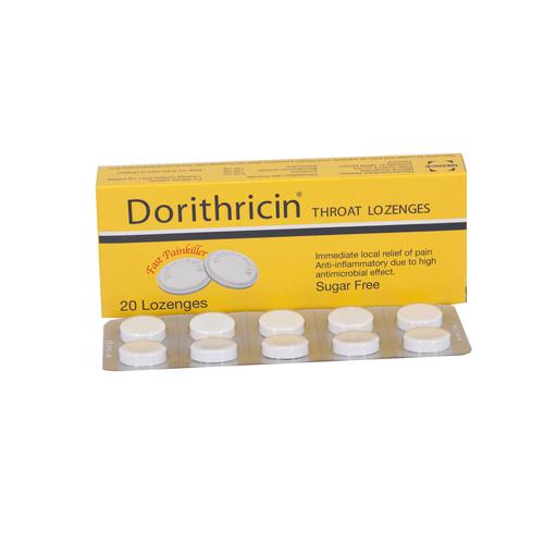 Dorithricin (Tyrothricin, Benzocaine, Benzalkonium) Medice (H/20v)