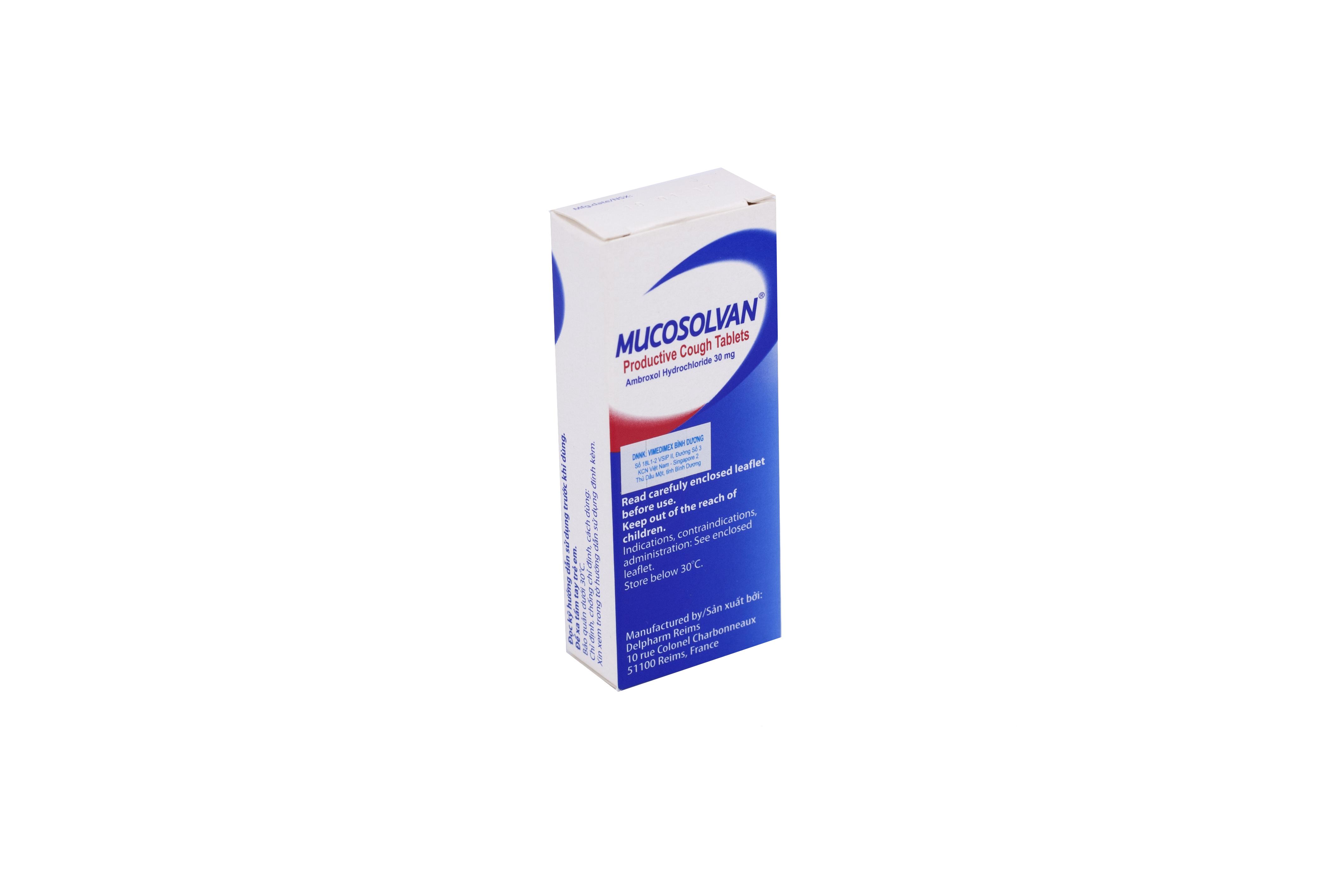 Mucosolvan (Ambroxol) 30mg Delpharm (H/20v)