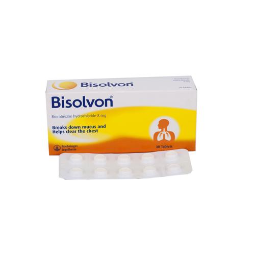 Bisolvon Viên (Bromhexin) 8mg Boehringer Ingelheim (H/30v)
