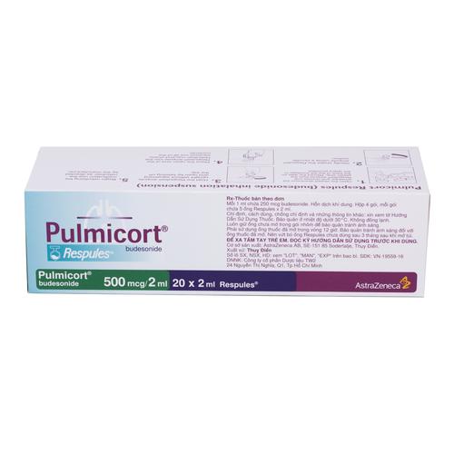 Pulmicort (Budesonide) 500mcg/2ml Astrazeneca (H/20 ống/2ml)