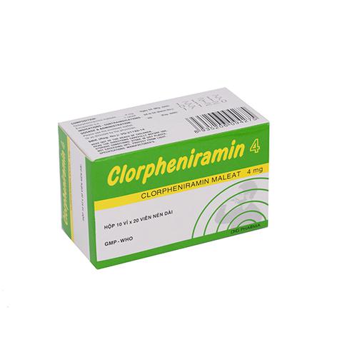 Clorpheniramin 4mg DHG Pharma (H/200v)