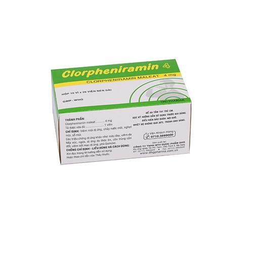 Clorpheniramin 4mg DHG Pharma (H/200v)