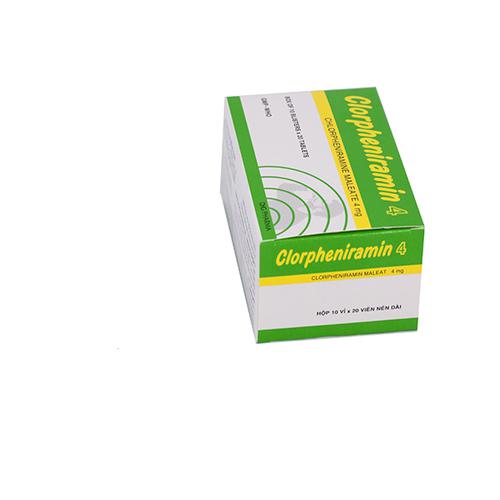 Clorpheniramin 4mg DHG Pharma (H/200v)