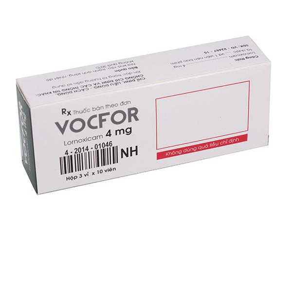 Vocfor 4mg (Lornoxicam) Medisun (H/30v)