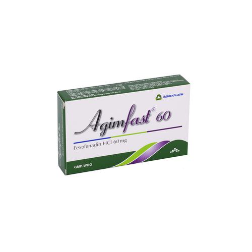 Agimfast (Fexofenadin HCL) 60mg Agimexpharm (H/10v)