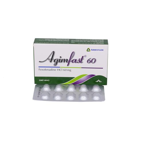 Agimfast (Fexofenadin HCL) 60mg Agimexpharm (H/10v)