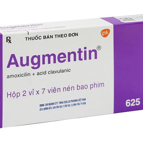 Augmentin 625mg (Amoxicillin, Acid Clavulanic) GSK (H/14v)