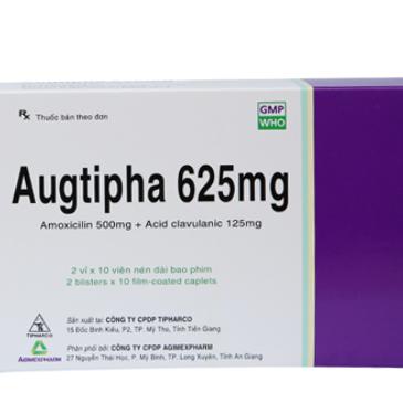 Augtipha 625mg (Amoxicillin, Acid Clavulanic) Tipharco (H/20v)