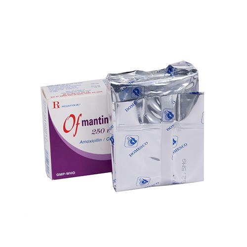 Ofmantine 250mg/62.5mg (Amoxicillin, Acid Clavulanic) Domesco (H/10g)